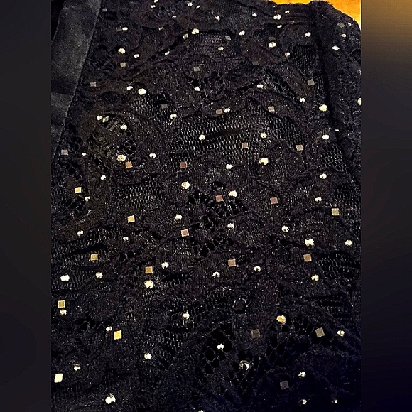 WOW! St John Evening 6 4 Black Hundreds Swarovski Crystals & Buttons Skirt Suit - Picture 6 of 13